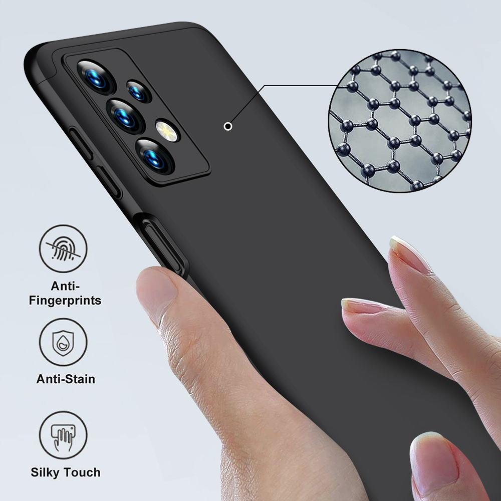 Pouzdro Samsung Galaxy A42 5G, GKK - 360 + ochrana obrazovky, černé