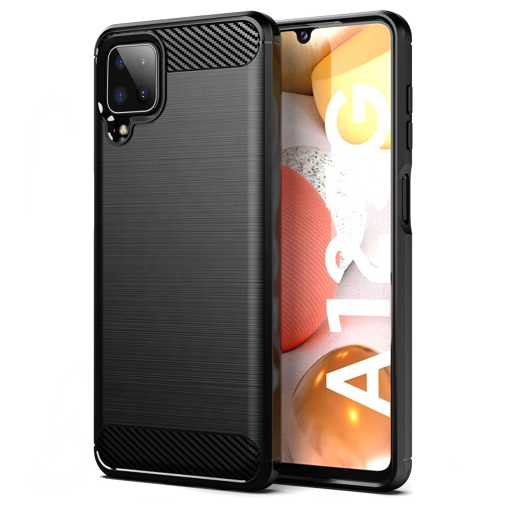 Kryt Samsung Galaxy A12 / A12 Nacho, Armored Carbon černý