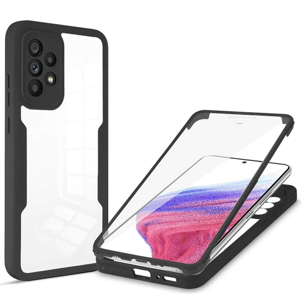 Pouzdro Samsung Galaxy A53 5G Techsuit - ColorVerse 360 Series + ochrana obrazovky, černé
