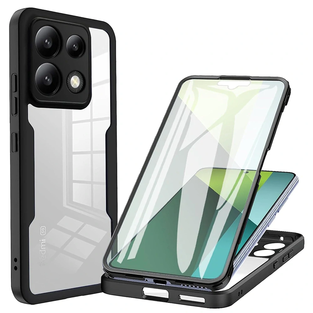 Pouzdro Xiaomi Redmi Note 13 Pro 5G / Poco X6 Techsuit - ColorVerse 360 Series + ochrana obrazovky, černé