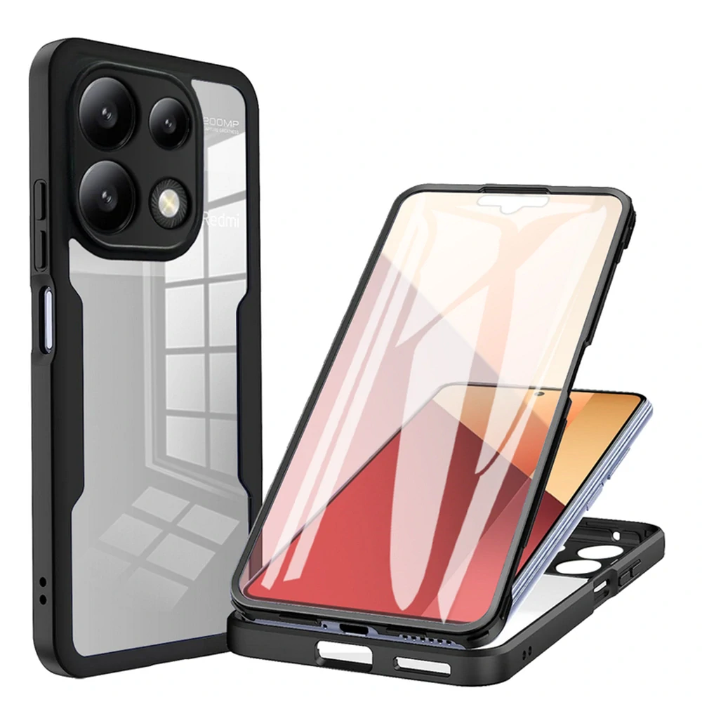 Pouzdro Xiaomi Redmi Note 13 Pro 4G / Poco M6 Pro 4G Techsuit - ColorVerse 360 Series + ochrana obrazovky, černé