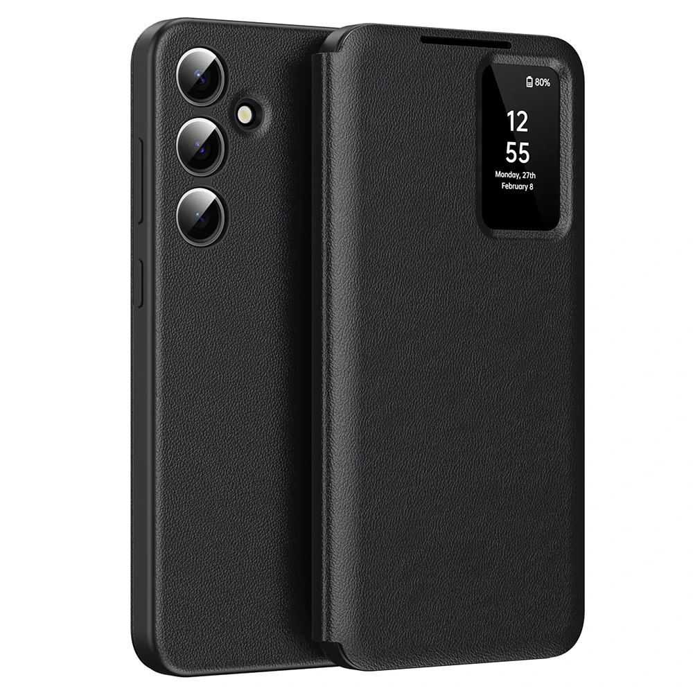 Pouzdro Samsung Galaxy A55 5G Smart View Techsuit, černé