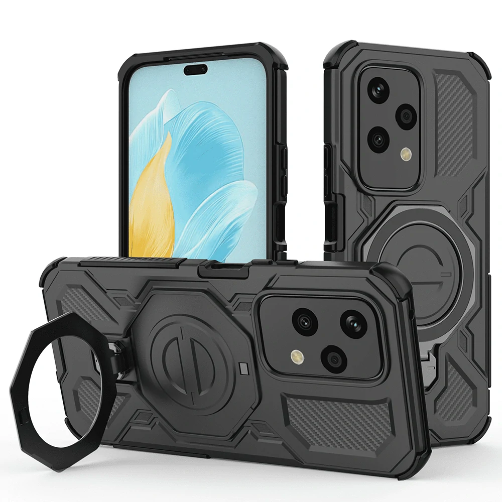Kryt Honor 200 Lite, Carbon Shield PRO, černý
