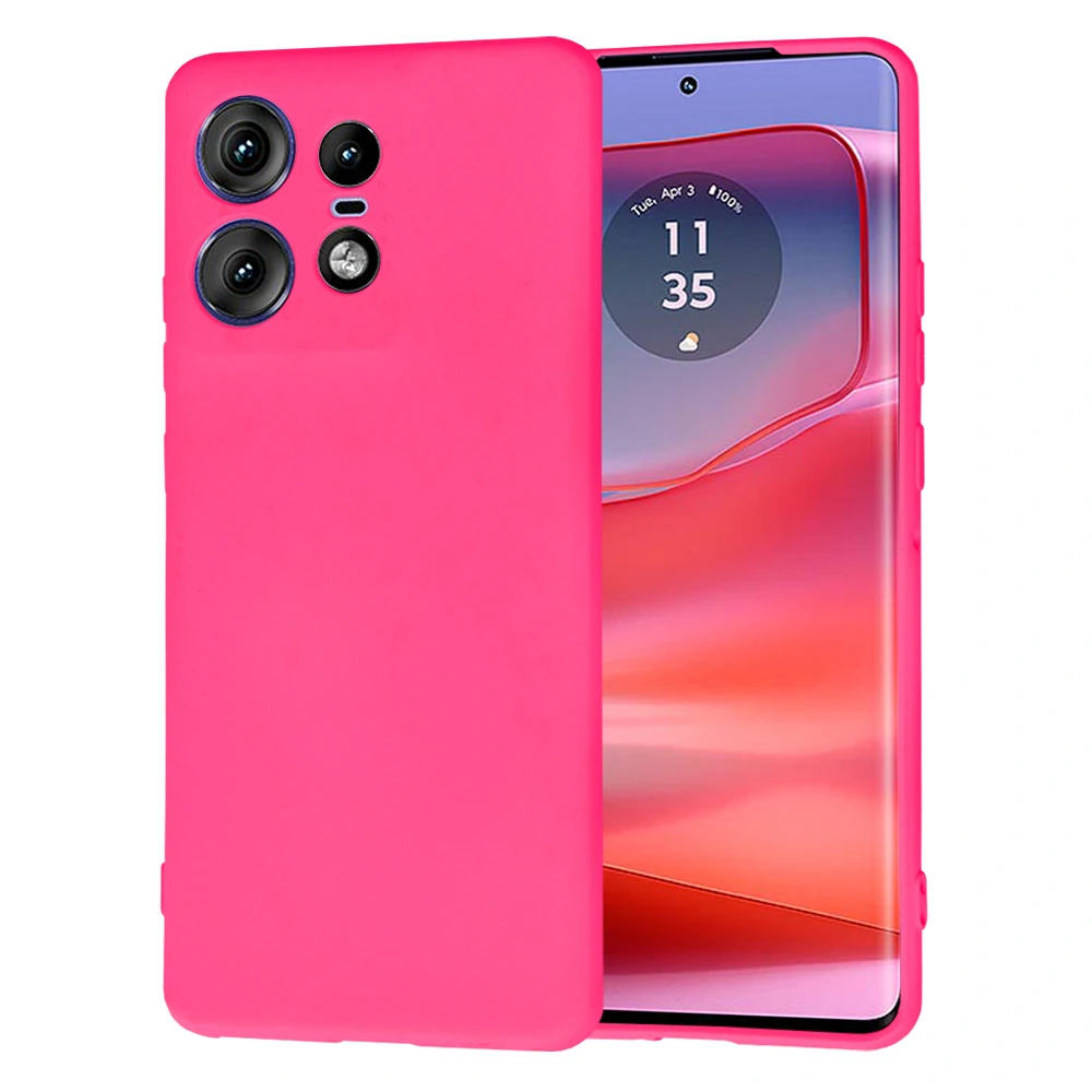 Kryt Motorola EDGE 50 Pro, Techsuit SoftFlex - hot pink