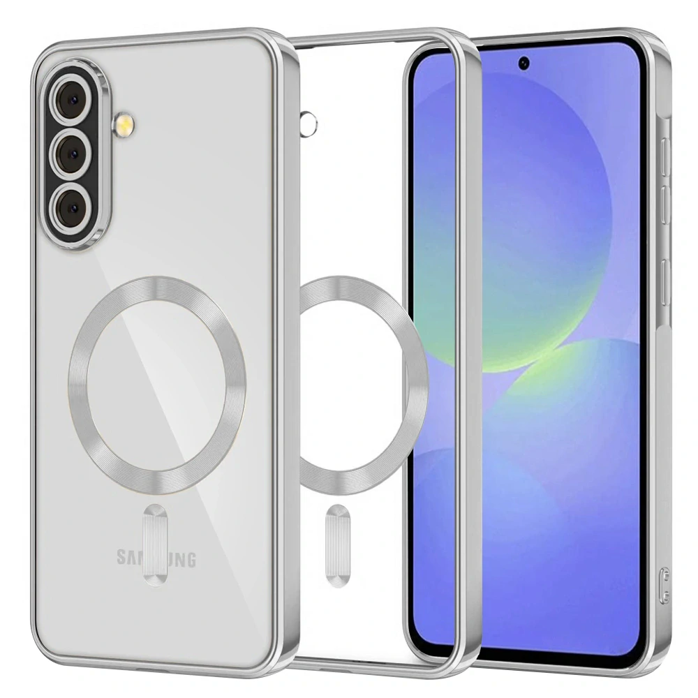 Kryt Samsung Galaxy A36 5G / A56 5G Techsuit Luxury Crystal MagSafe - stříbrný