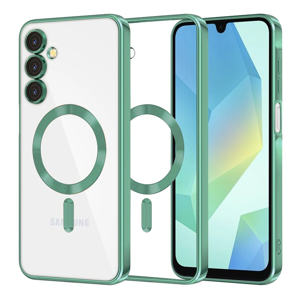 Kryt Samsung Galaxy A16 4G/5G Techsuit Luxury Crystal MagSafe - světle zelený