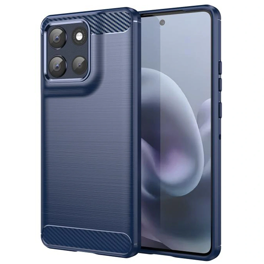 Kryt Motorola Moto G86, Armored Carbon modrý