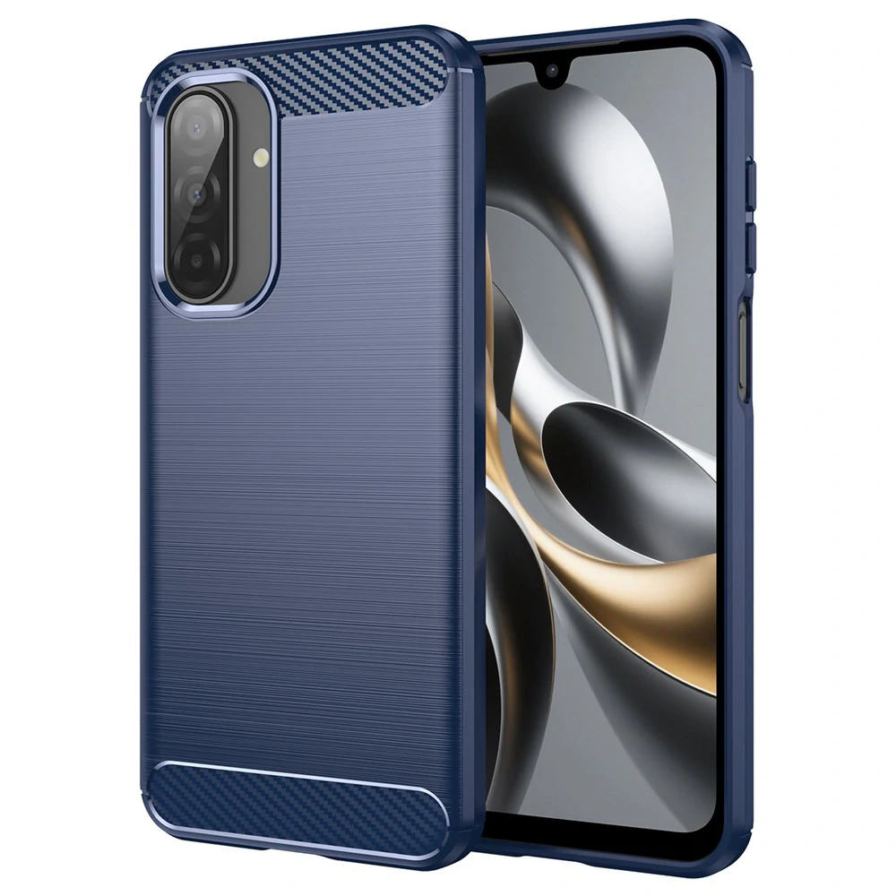 Kryt Samsung Galaxy A18 5G / A17 4G/5G, Armored Carbon modrý