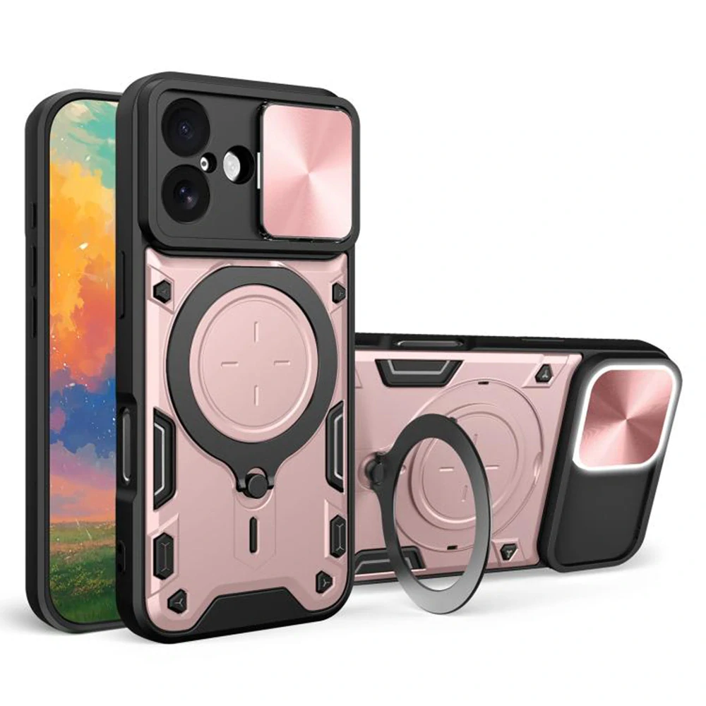 Kryt iPhone 17, Techsuit CamGuard Pro - rose gold