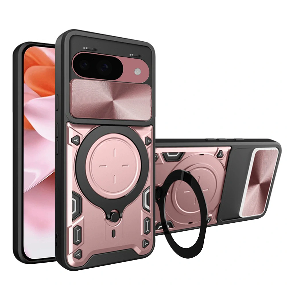 Kryt Google Pixel 9 / 9 Pro, Techsuit CamGuard Pro - rose gold