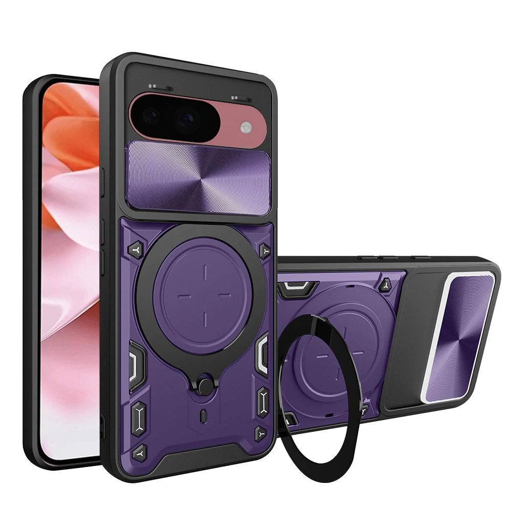 Kryt Google Pixel 9 / 9 Pro, Techsuit CamGuard Pro - fialový