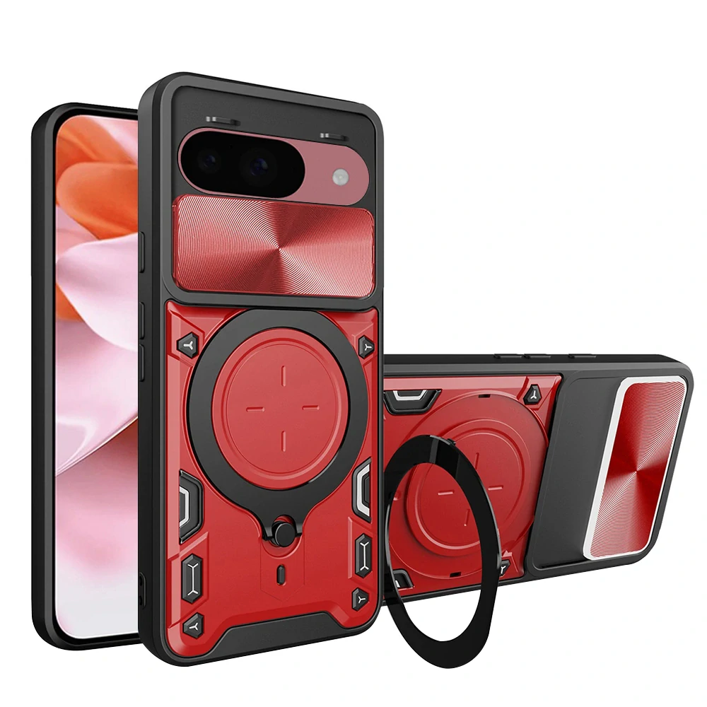 Kryt Google Pixel 9 / 9 Pro, Techsuit CamGuard Pro - červený