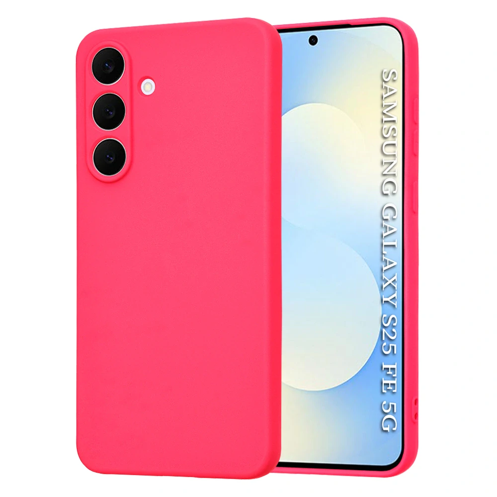 Kryt Samsung Galaxy S25 FE Techsuit SoftFlex - hot pink