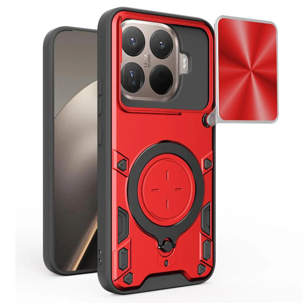 Kryt Xiaomi 15T Pro,Techsuit CamGuard Pro, červený
