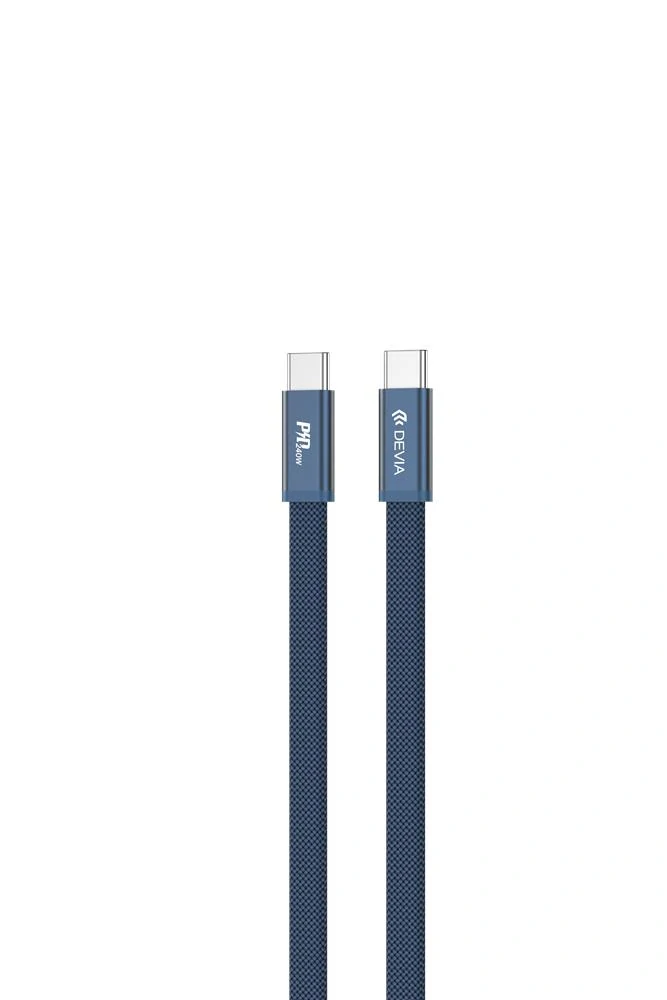 Datový kabel Devia Smart EC325 PD USB-C - USB-C 1,0 m 60W 3A modrý