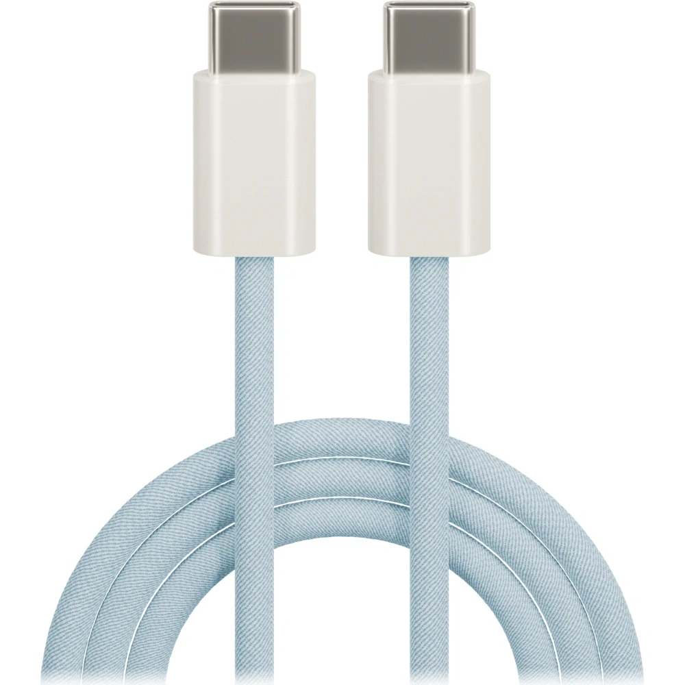 Datový kabel Maxlife MXUC-06 cable USB-C - USB-C 1,0 m 20W blue nylon