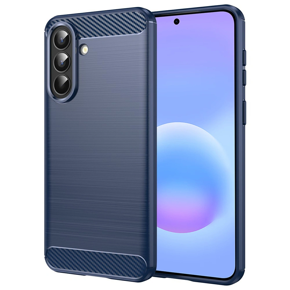 Kryt Samsung Galaxy A57 5G, Armored Carbon modrý