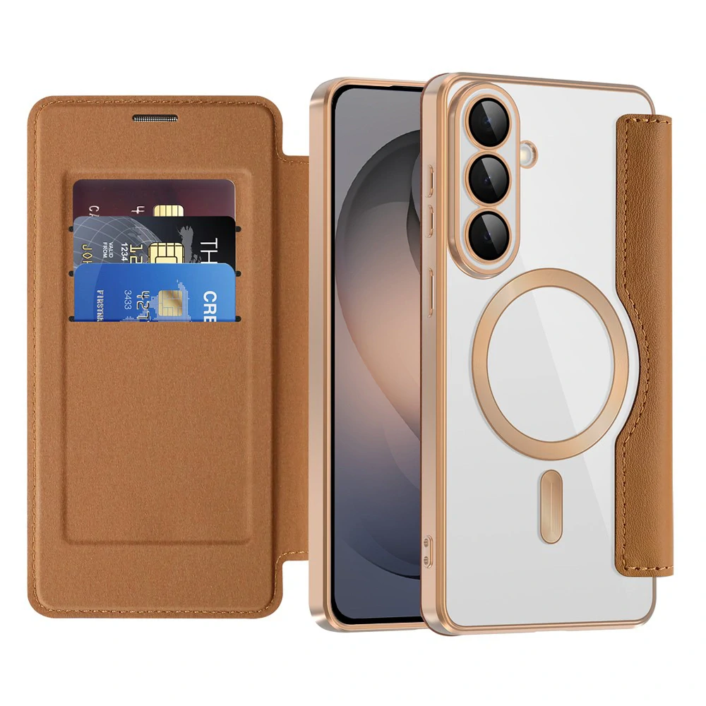 Pouzdro Samsung Galaxy A26 5G, SmartMag Book Case hnědé