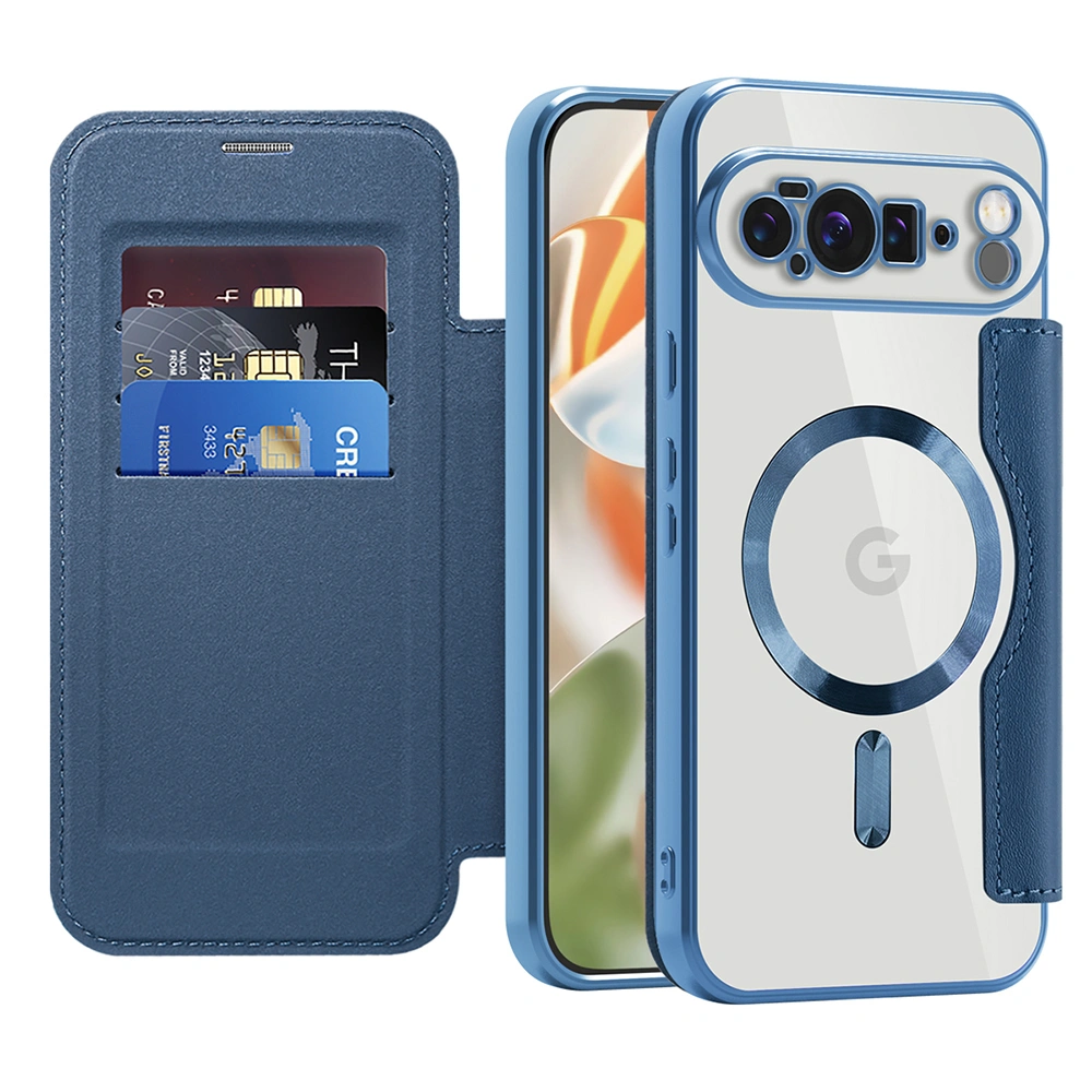 Pouzdro Google Pixel 10 Pro XL, SmartMag Book Case modrý