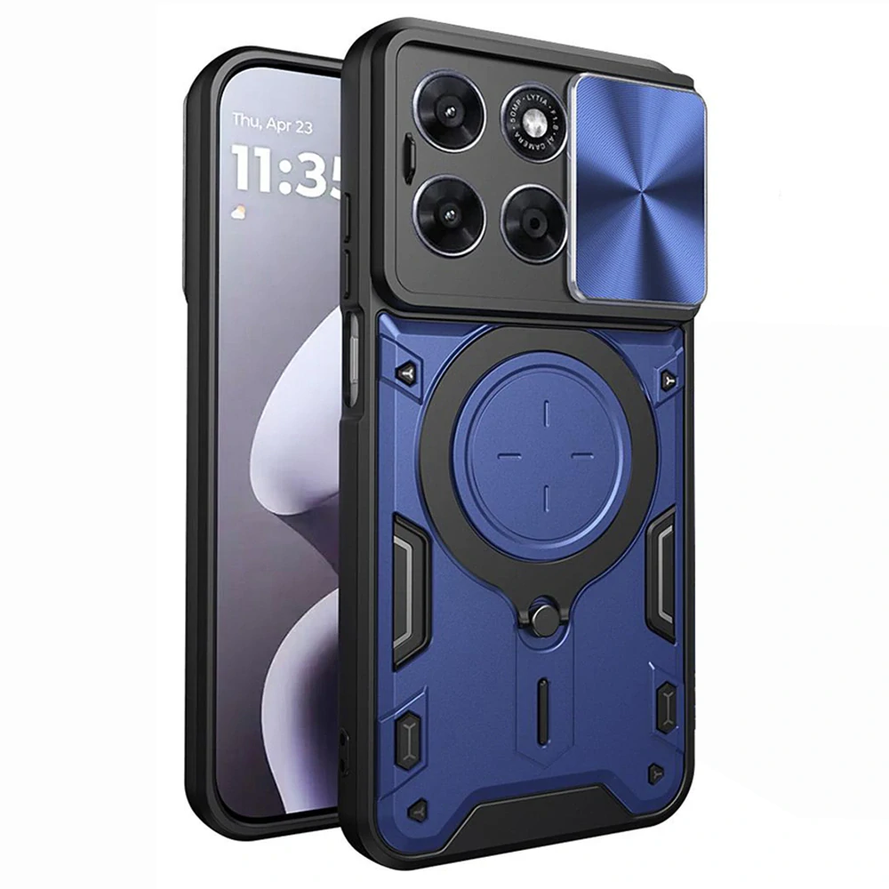 Kryt Motorola Moto G77 / G67 Techsuit CamGuard Pro - modrý