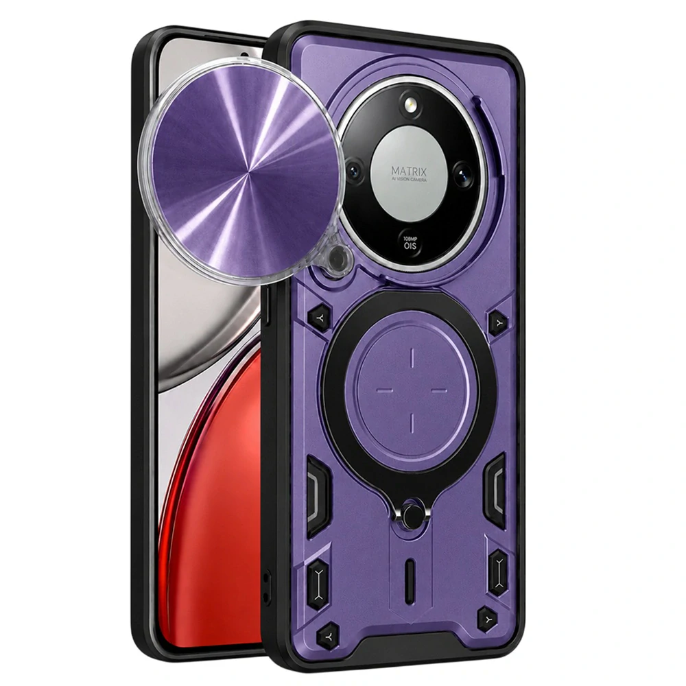 Kryt Honor Magic 8 Lite, Techsuit CamGuard Pro - fialový