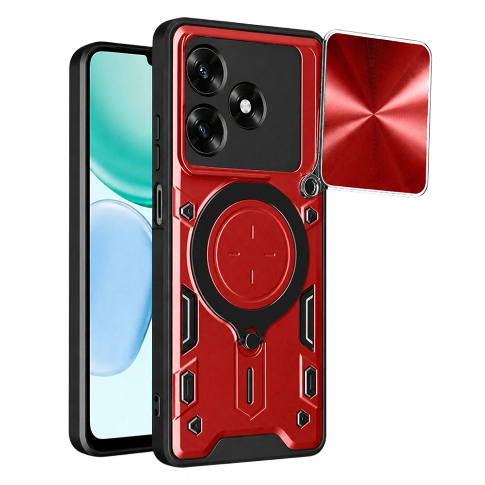 Kryt Honor X5c Plus, Techsuit CamGuard Pro - červený