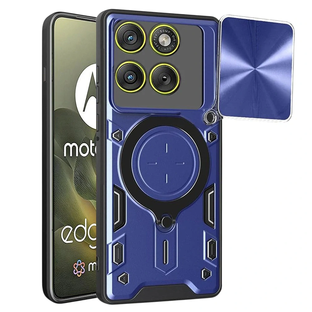 Kryt Motorola EDGE 70, Techsuit CamGuard Pro - modrý