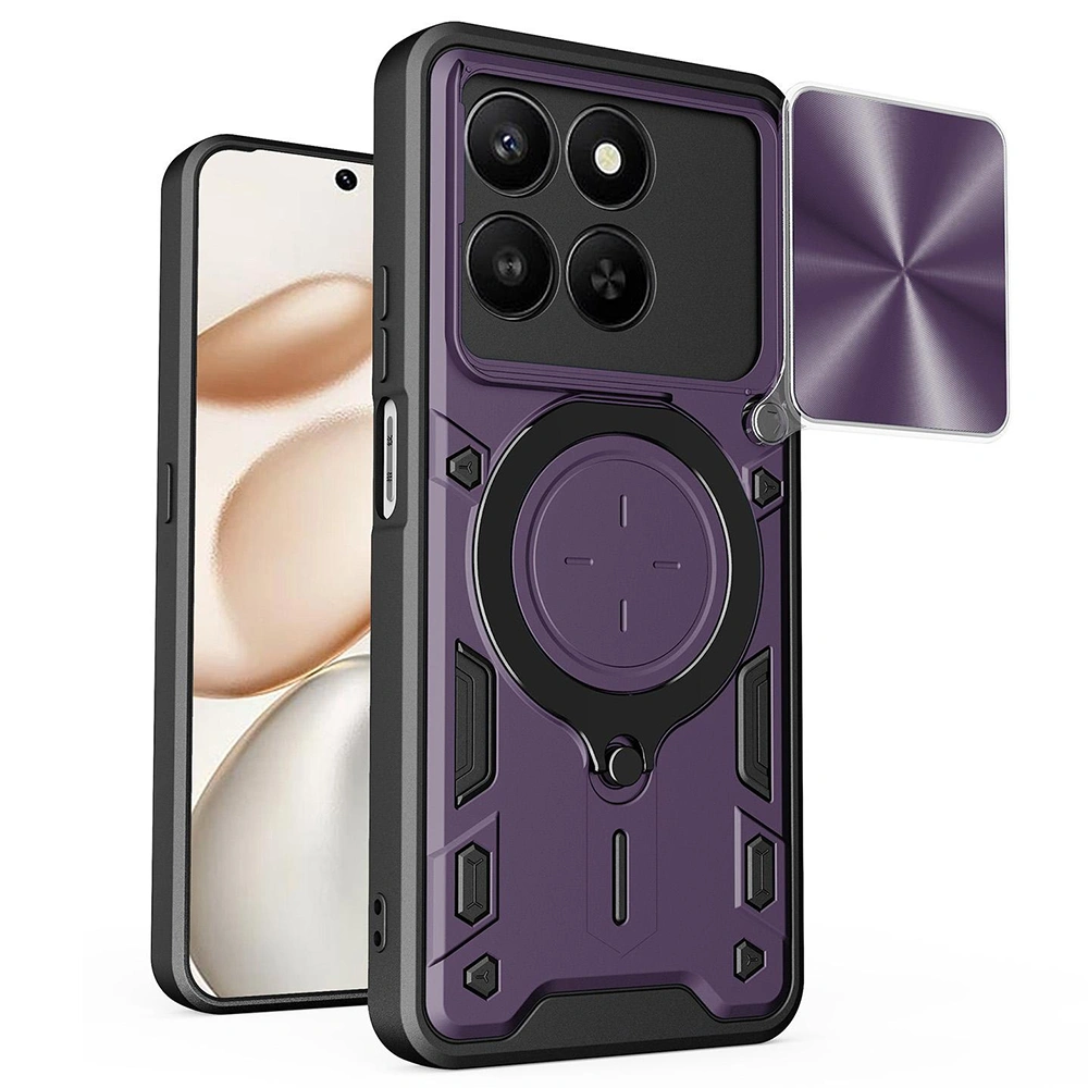 Kryt Honor 400 Smart 4G/5G / X7d 4G, Techsuit CamGuard Pro - fialový