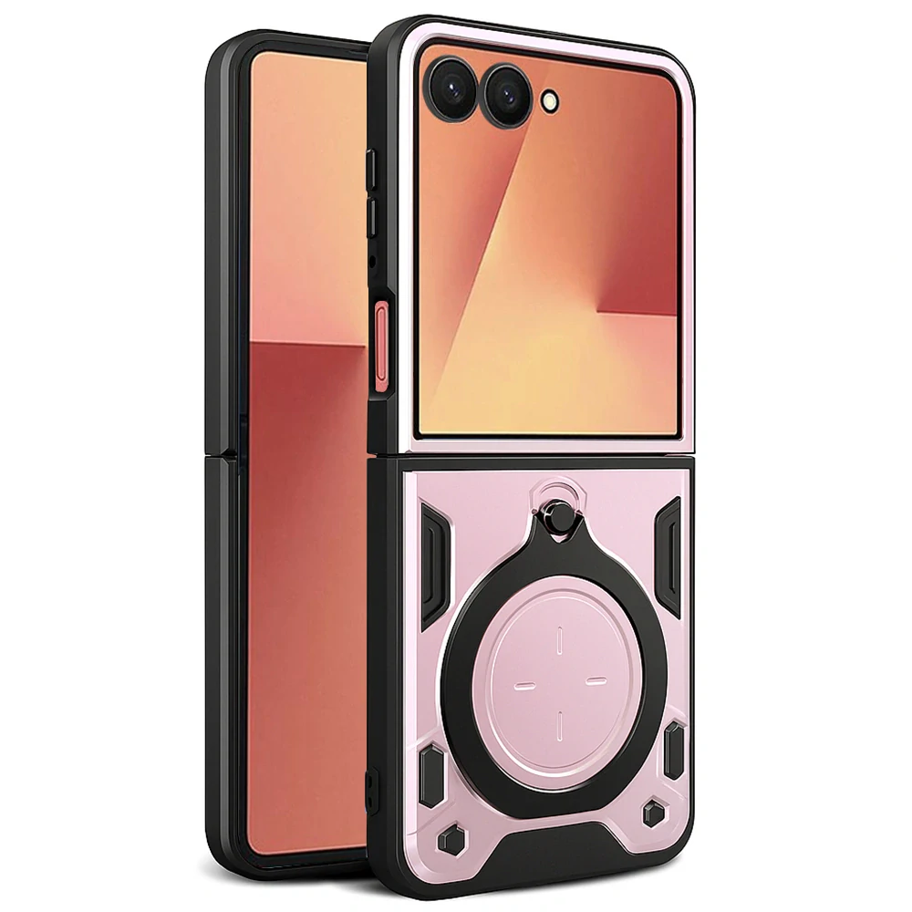 Kryt Samsung Galaxy Z Flip 7, Techsuit CamGuard Pro - rose gold