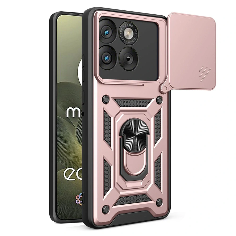Kryt Motorola EDGE 70, Techsuit CamShield Pro rose gold