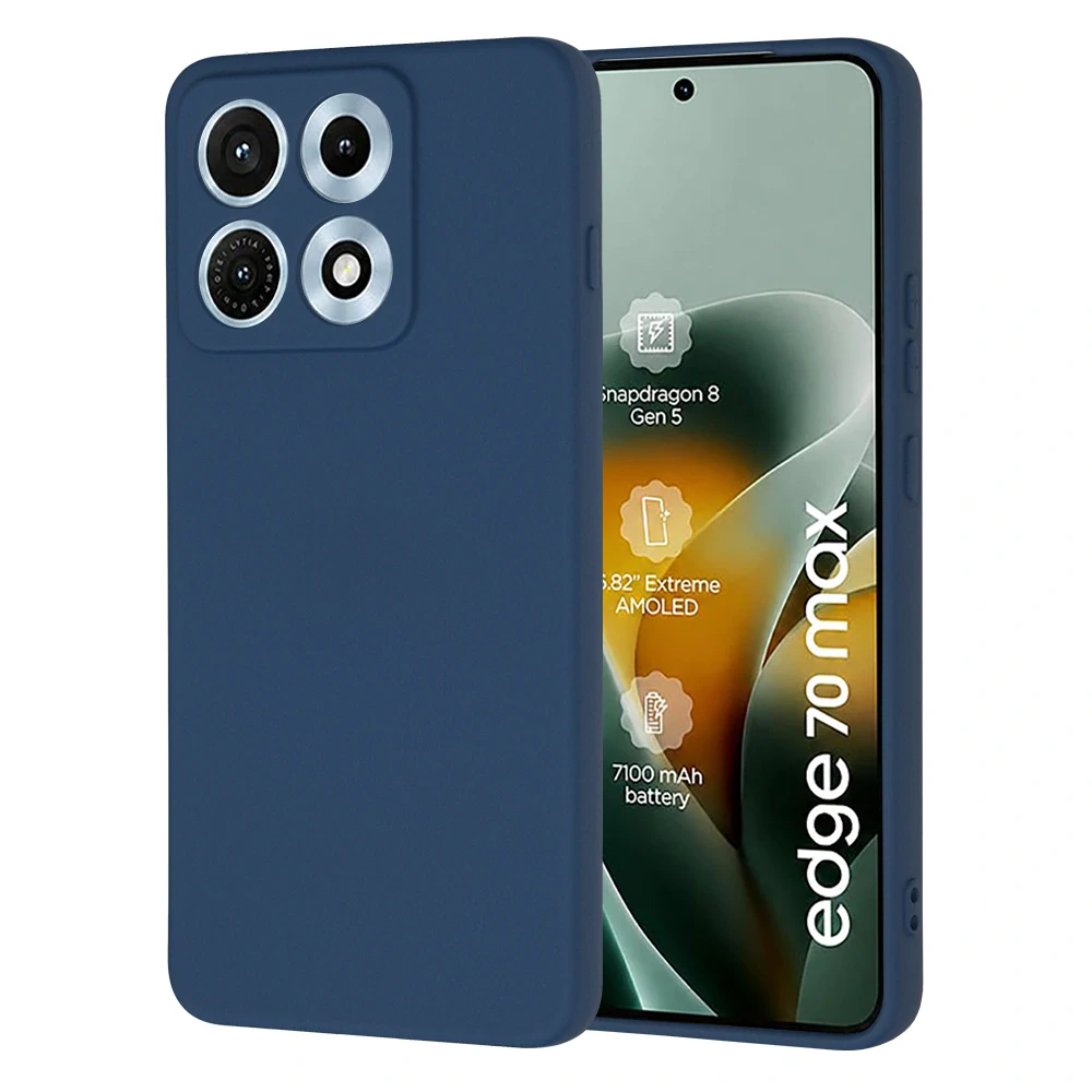 Kryt Motorola EDGE 70 Max, SoftFlex - navy blue