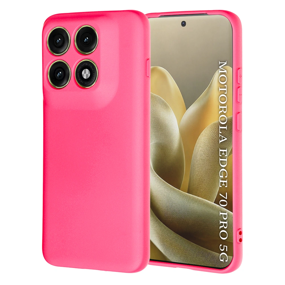 Kryt Motorola EDGE 70 Pro, SoftFlex - hot pink