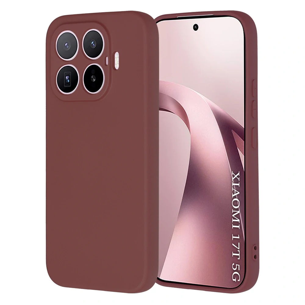 Kryt Xiaomi 17T, Techsuit SoftFlex - plum red