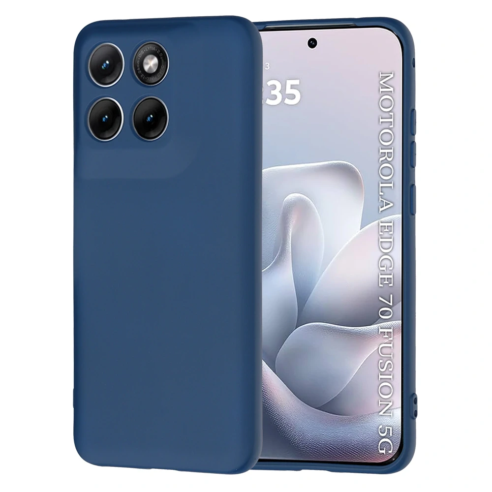 Kryt Motorola EDGE 70 Fusion, SoftFlex - navy blue