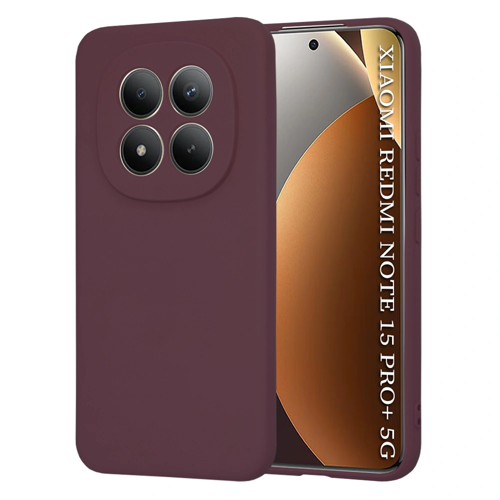 Kryt Xiaomi Redmi Note 15 Pro+ 5G / M8 Pro 5G, SoftFlex - plum red