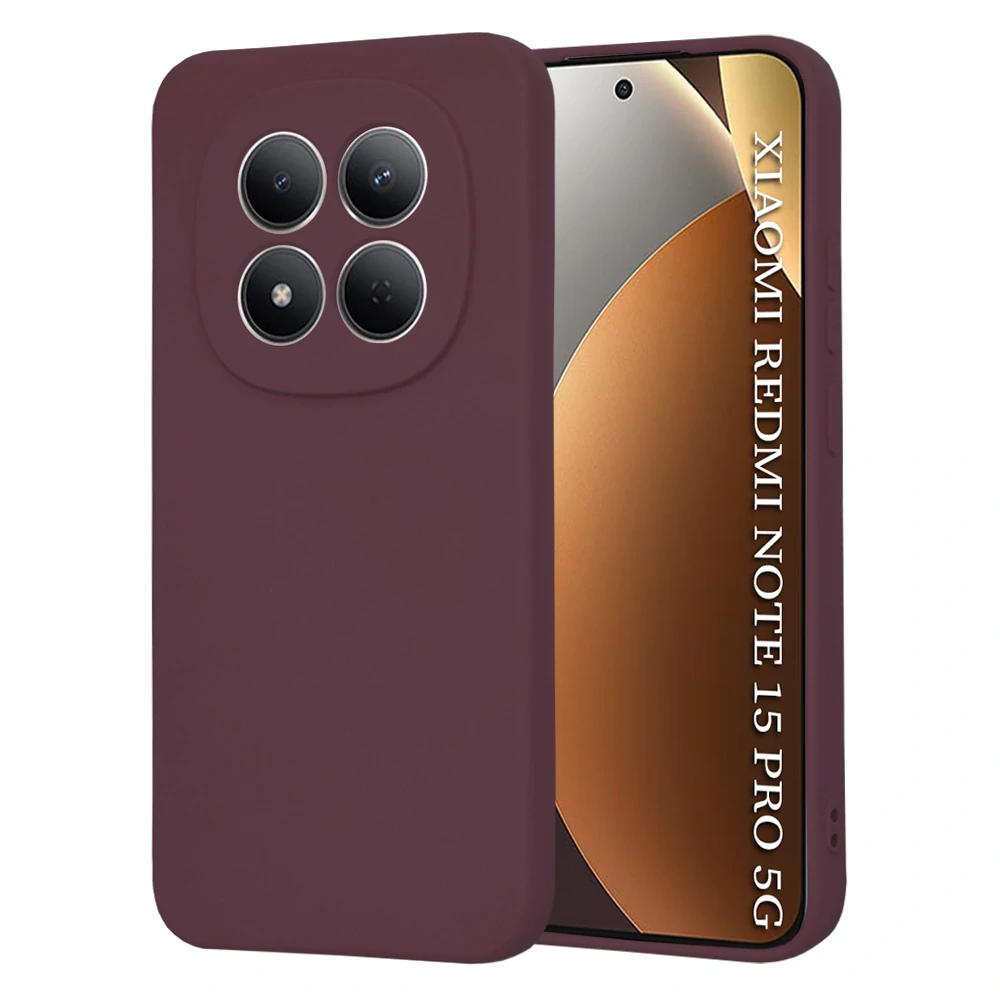 Kryt Xiaomi Redmi Note 15 Pro 5G, SoftFlex - plum red