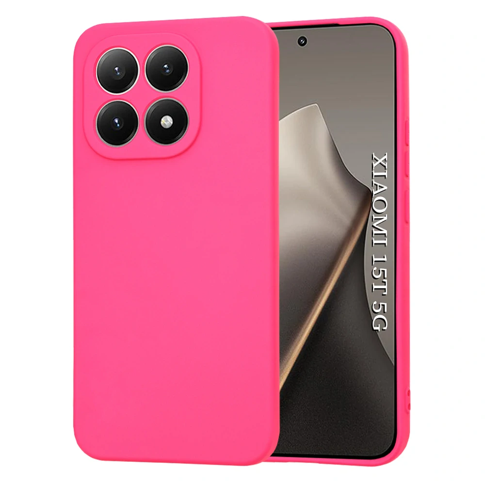 Kryt Xiaomi 15T, Techsuit SoftFlex - hot pink