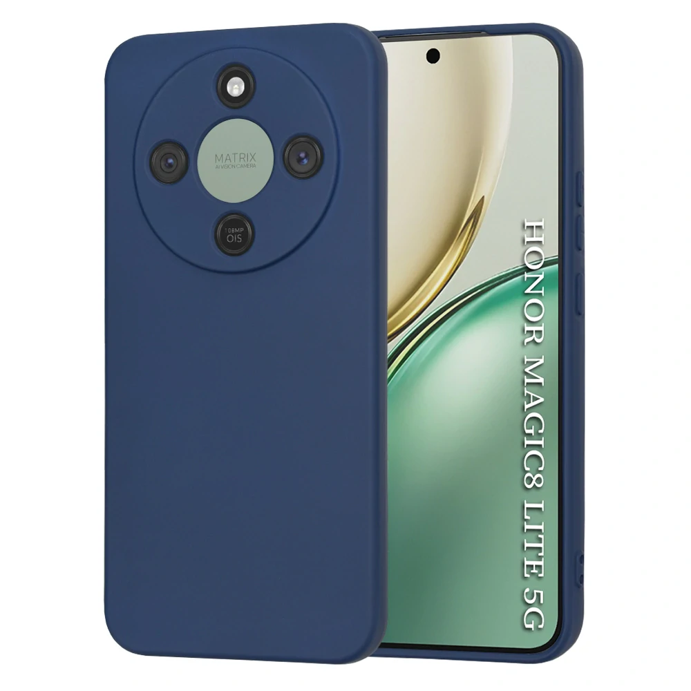 Kryt Honor Magic 8 Lite, Techsuit SoftFlex - navy blue
