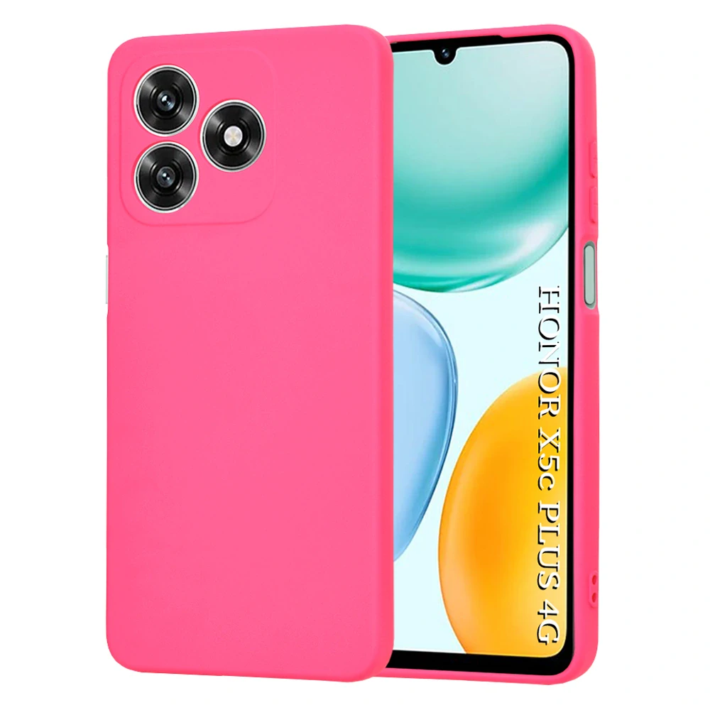 Kryt Honor X5c Plus, Techsuit SoftFlex - hot pink