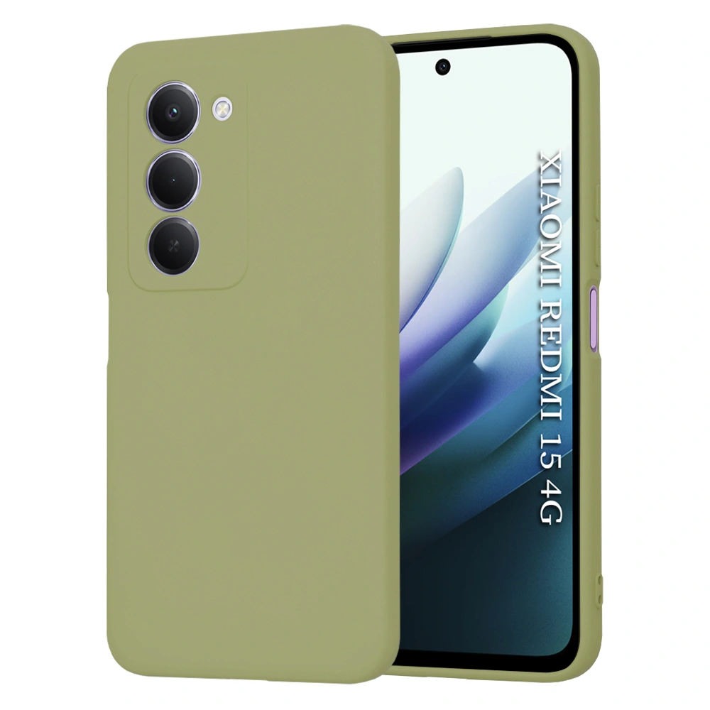 Kryt Xiaomi Redmi 15 4G/5G, Techsuit SoftFlex - matcha