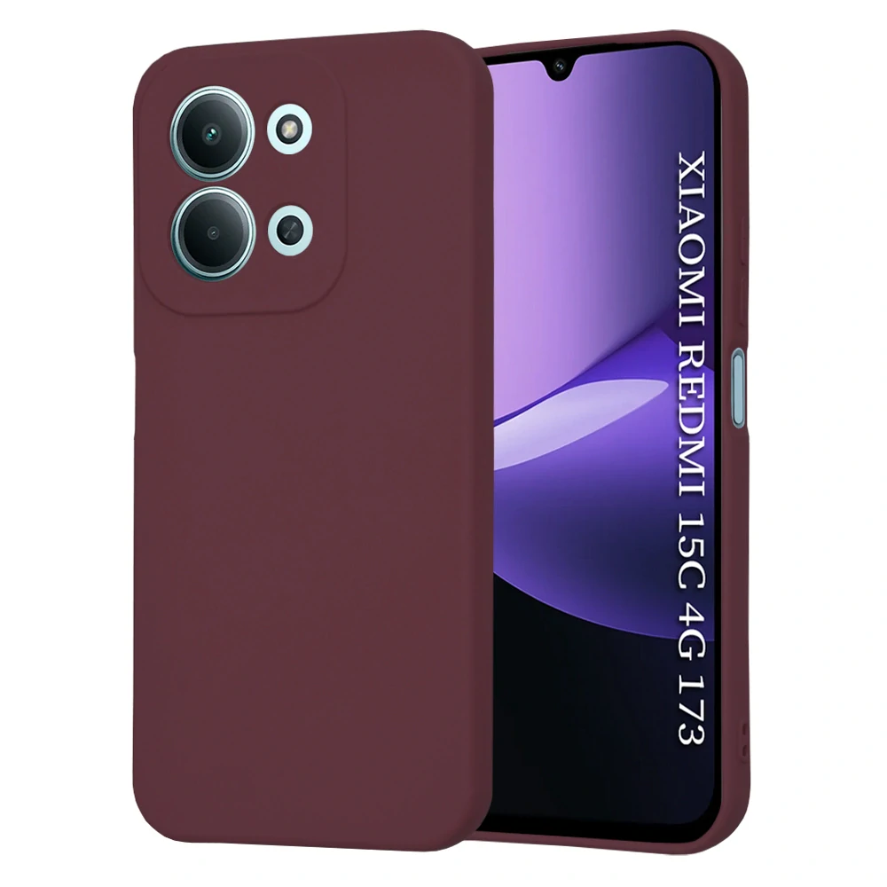 Kryt Xiaomi Redmi 15C 4G/5G, SoftFlex - plum red