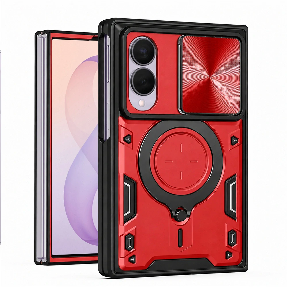Kryt Samsung Galaxy Z Fold 8, Techsuit CamGuard Pro - červený