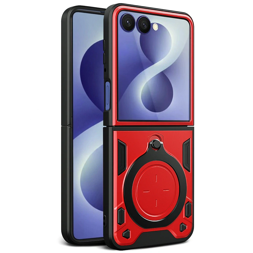 Kryt Samsung Galaxy Z Flip 8, Techsuit CamGuard Pro - červený