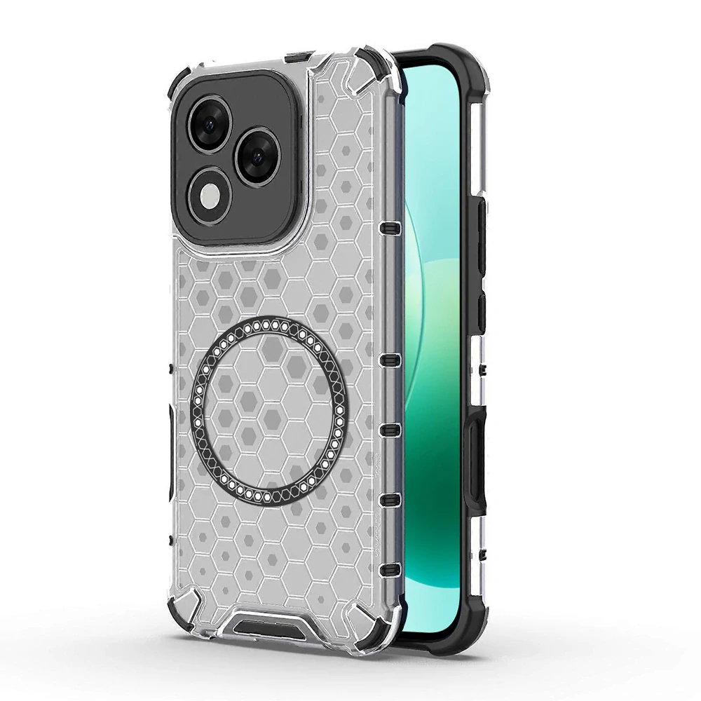 Kryt Honor 400 Lite, HoneyComb Shield MagSafe - bílý