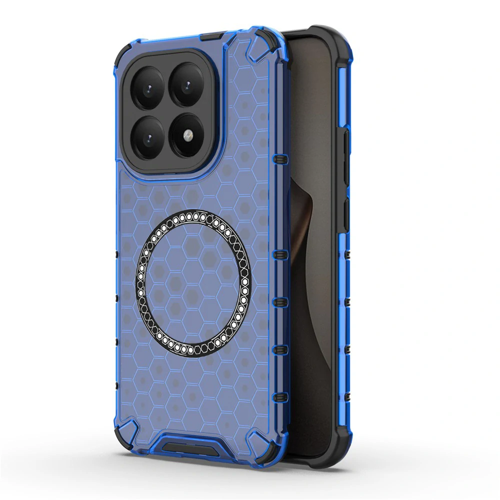 Kryt Xiaomi 15T, HoneyComb Shield MagSafe - modrý