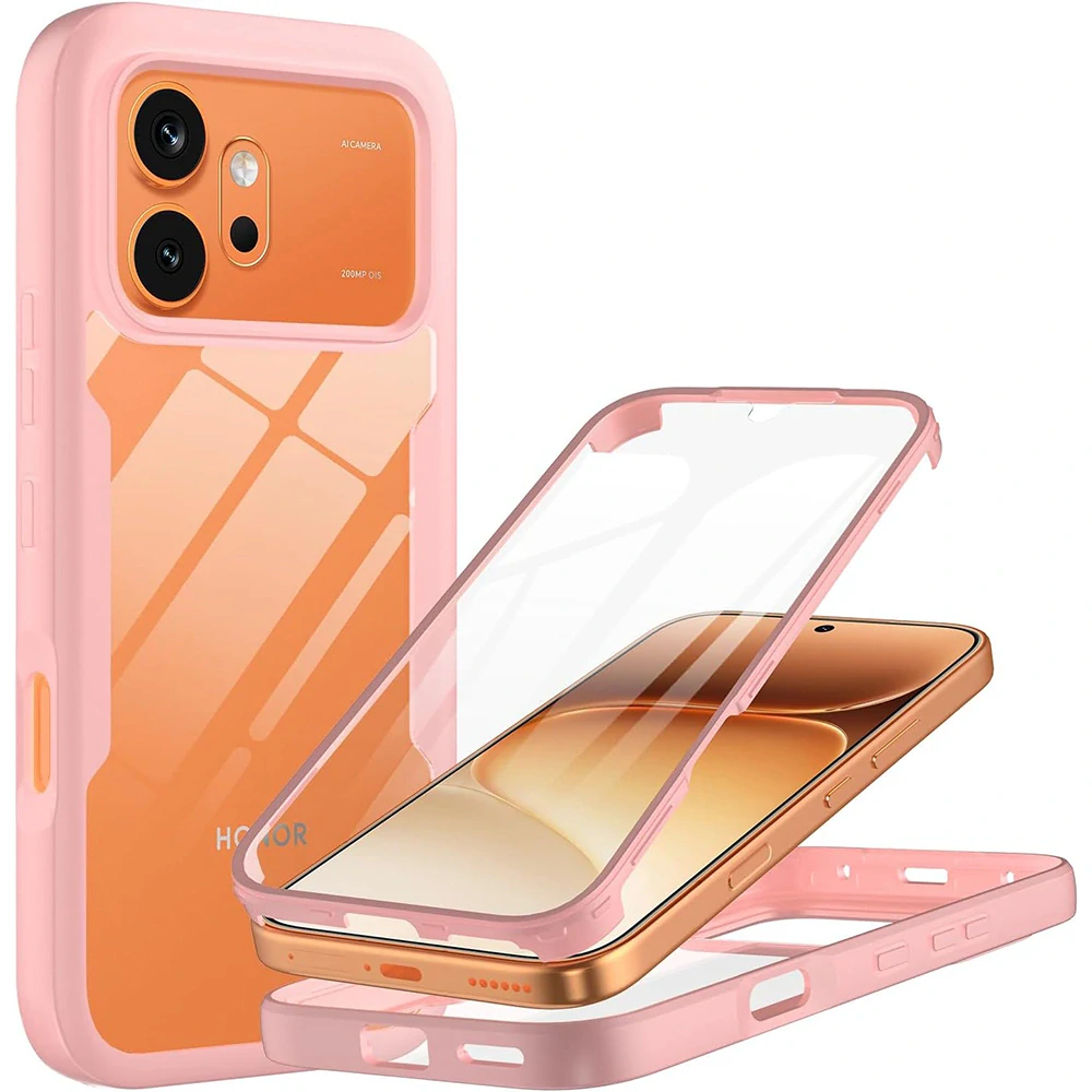 Pouzdro Honor 600 / 600 Pro, ColorVerse 360 - růžové