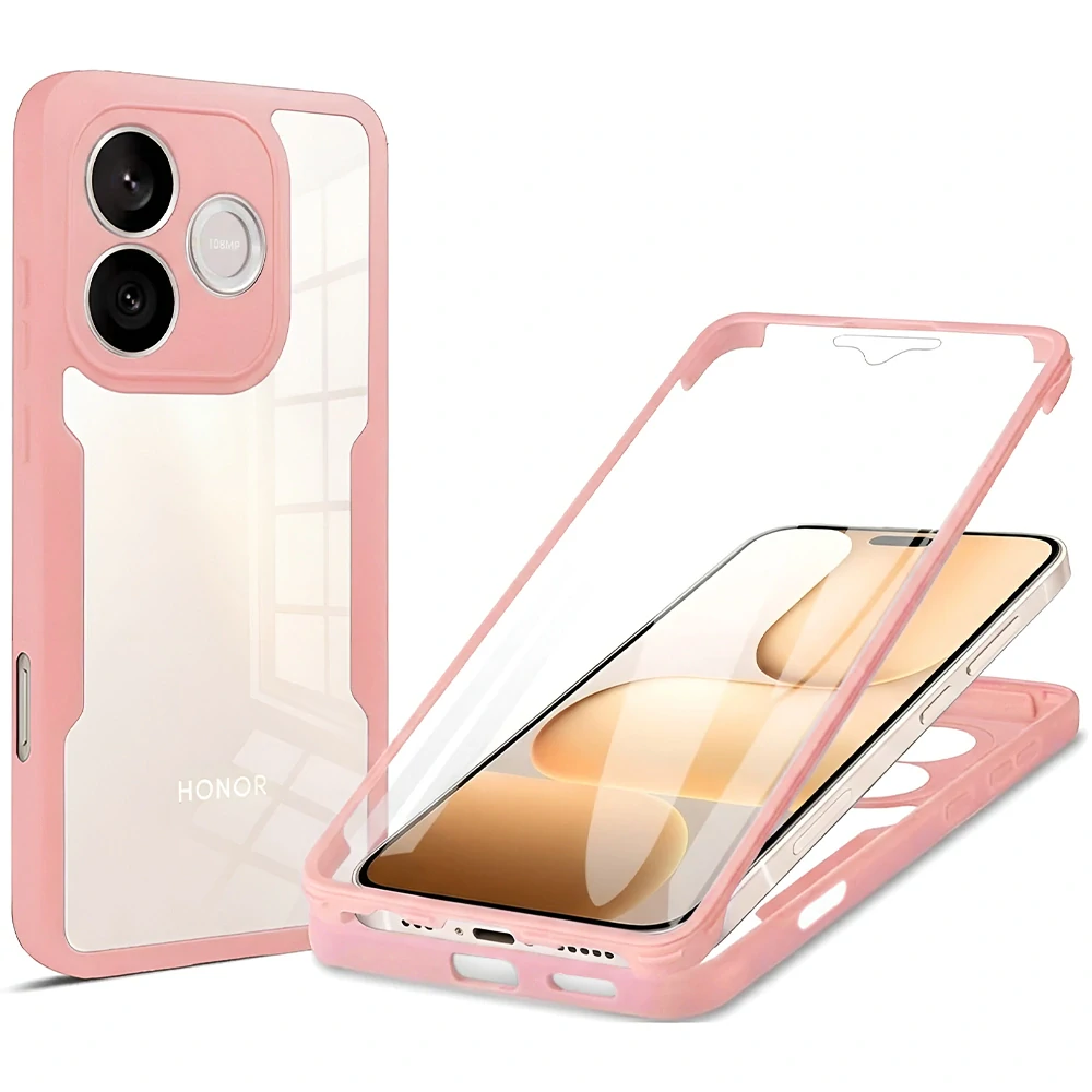 Pouzdro Honor 600 Lite, ColorVerse 360 - růžové
