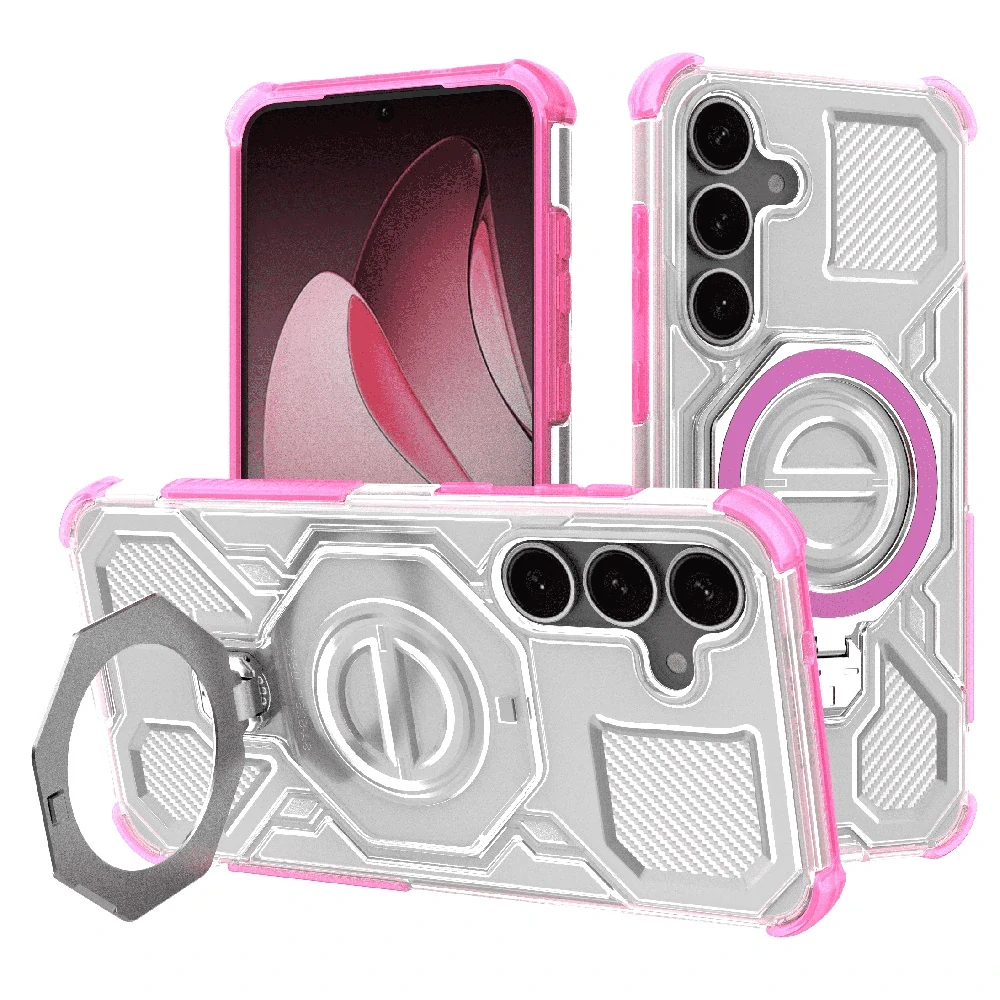 Kryt Samsung Galaxy S25, Carbon Shield PRO, pink