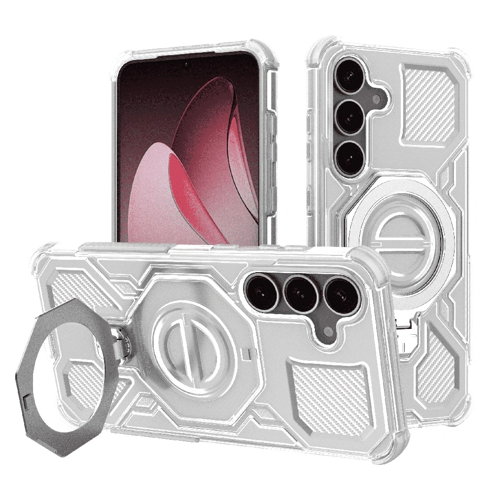 Kryt Samsung Galaxy S25, Carbon Shield PRO, white