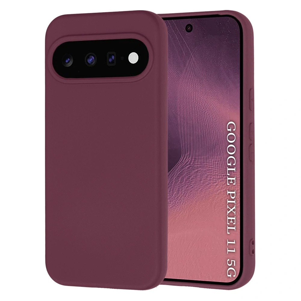 Kryt Google Pixel 11, Techsuit SoftFlex - plum red